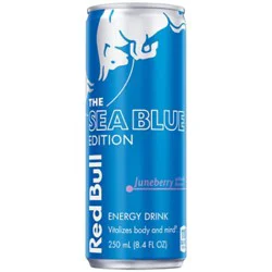 Red Bull Sea Blue Edition Energy Drink Juneberry 80mg Caffeine - 8.4 Fl. Oz.