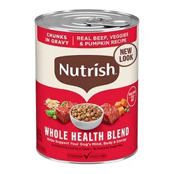 Rachael Ray Nutrish Chunks In Gravy Wet Dog Food, Beef & Veggies - 13 Oz. Can - 13 Oz