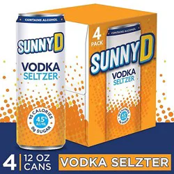 Sunny D Vodka Seltzer 4 Count - 12 Fl. Oz.