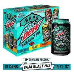 Hard Mtn Dew Baja Blast Variety Pack - 12-12 Fl. Oz.