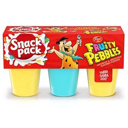 Snack Pack Post Fruity Pebbles Flavored Pudding Cups - 6-3.25 Oz