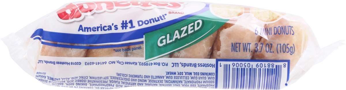 slide 4 of 9, HOSTESS Glazed DONETTES Single Serve, 3.7 oz, 3.7 oz