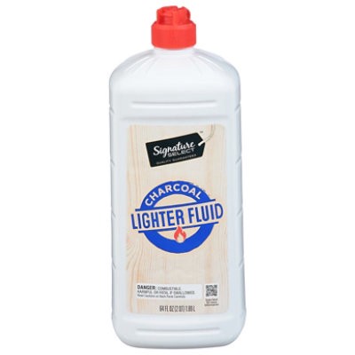 slide 1 of 1, Signature Select Lighter Fluid Bottle 64 Fluid Ounce - 64 Fz, 64 fl oz