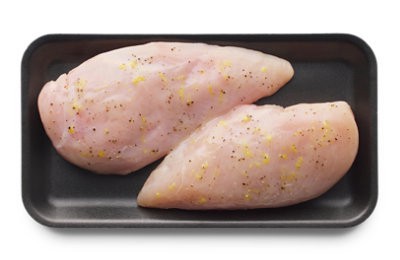 slide 1 of 1, Chicken Breast With Citrus Lemon Marinade Up To 10% Solution - Lb, per lb
