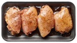 Chicken Thighs With Bourbon Pepper Marinade Up To 10% Solution - Lb