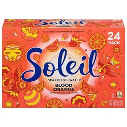 Soleil Water Sparkling Blood Orange 24-12 Fz - 24-12 Fz