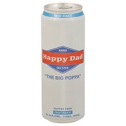 Happy Dad Fruit Punch Seltzer - 24 Fz