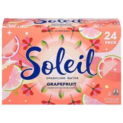 Soleil Water Sparkling Grapefruit 24-12 Fz - 24-12 Fz
