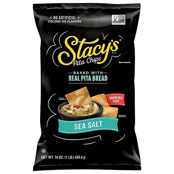 slide 1 of 6, Stacys Simply Naked Pita Chips - 16 Oz, 16 oz