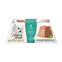 Purina Fancy Feast Gems Mousse Pate With Tuna - 2-2 Oz. Tubs - 2-2 Oz