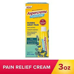 Aspercreme With Lidocaine Pain Relief Cream With Eucalyptus Essential Oil 3oz - 3 Oz