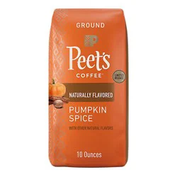 Peets Coffee Pumpkin Spice Light Roast Ground Coffee 10oz Bags - 10 Oz