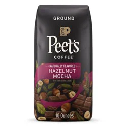 Peet's Coffee, Hazelnut Mocha Light Roast Ground Coffee - 10oz Bags - 6 Oz