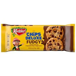 Keebler Chips Deluxe Fudgy Chocolate Chip Cookies With Chunks Of Keebler Fudge - 9.6 Oz