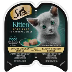 Sheba Perfect Portions Chicken Entree Wet Kitten Food Pate - 2.6 Oz