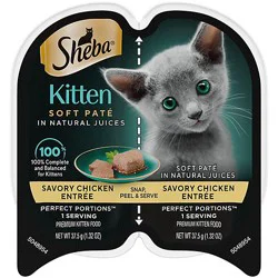 Sheba Perfect Portions Chicken Entree Wet Kitten Food Pate - 2.6 Oz
