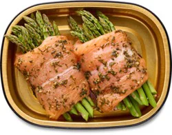 Ready Meals Salmon Wrapped Asparagus - Lb