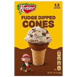 Keebler Fudge-Dipped Ice Cream Cones 12 Count - 3.25 Oz