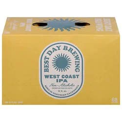 Best Day West Coast Ipa Non-Alcoholic In Cans - 6-12 Fl. Oz.