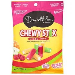 Darrell Lea Candy Sour Mxd Flvr Stix - 7 Oz