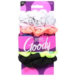 Goody Scrunchie 12ct Lg Bright - 12 Ct