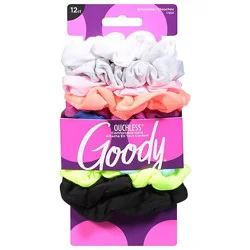 Goody Scrunchie 12ct Lg Bright - 12 Ct