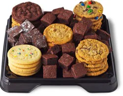 Sweet Square Brownie Bite Cookie Platter - Ea