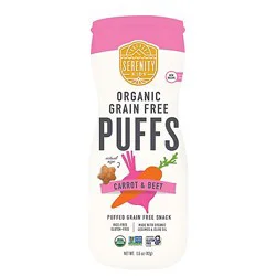 Serenity Kids Puffs Grain Free Carrot Veggie Beet - 1.5 Oz