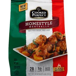 Cooked Perfect Homestyle Meatballs 14oz - 14 Oz