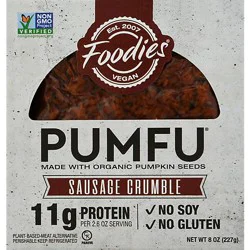 Foodies Vegan Pumfu Sausage Crumble - 8.0 Oz
