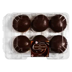 Ct Bakery Mini Chocolate Boston Cream Donuts 6 Count - 12.55 Oz