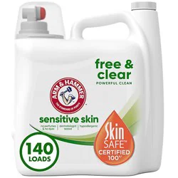 Arm & Hammer Sensitive Skin Free Clear 140 Loads Liquid Laundry Detergent - 140 Fl. Oz.