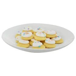 Spring White Frosted Mini Sugar Cookies - 9.4 Oz