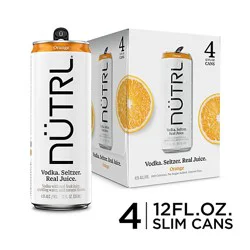 Nutrl Orange 4pk Cans - 48 Oz