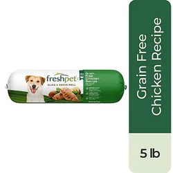 Freshpet Healthy & Natural Dog Food Fresh Grain Free Chicken Roll - 5 Lb