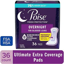Poise Incontinence Pads 8 Drop Absorbency Incontinence Pads - 36 Count