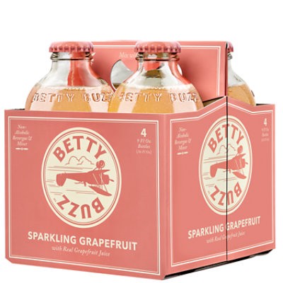 slide 1 of 1, Betty Buzz Sparkling Grapefruit Cocktail Mixer - 4-9 Fl. Oz., 4 ct; 9 fl oz