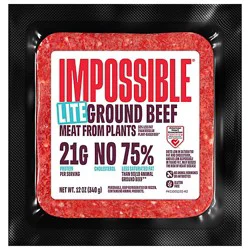 Impossible Ground Beef Lite Made From Plants - 12 Oz