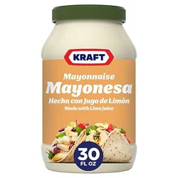 Kraft Mayonnaise With Lime Juice - 30 Fl. Oz.