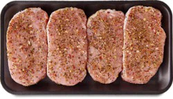 Pork Loin Chops Boneless Steakhouse Seasoning - Lb