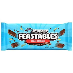 Feastables Mrbeast Milk Chocolate Crunch Bar - 2.1 Oz