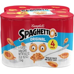 Campbell's Spaghettios Original Canned Pasta - 4-15.8 Oz