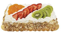 Fruit Flan Bar Cake - Each