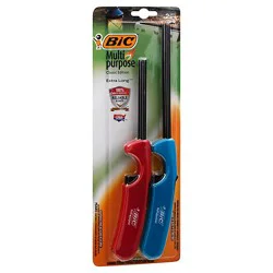 Bic 2 Pk Multi-Purpose Lighter Classic & Extra Long - 2 Ct