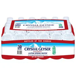 Crystal Geyser Alpine Spring Water 30-8fz - 30-8 Fz