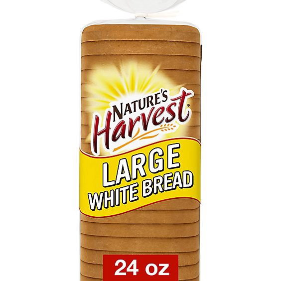 slide 1 of 5, Natures Harvest Large White Round Top Bread - 24 Oz, 24 oz