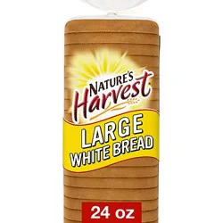 Natures Harvest Large White Round Top Bread - 24 Oz