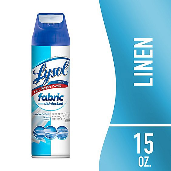 slide 1 of 11, Lysol Fabric Sundrenched Linen Disinfectant Spray - 15 Oz, 15 oz