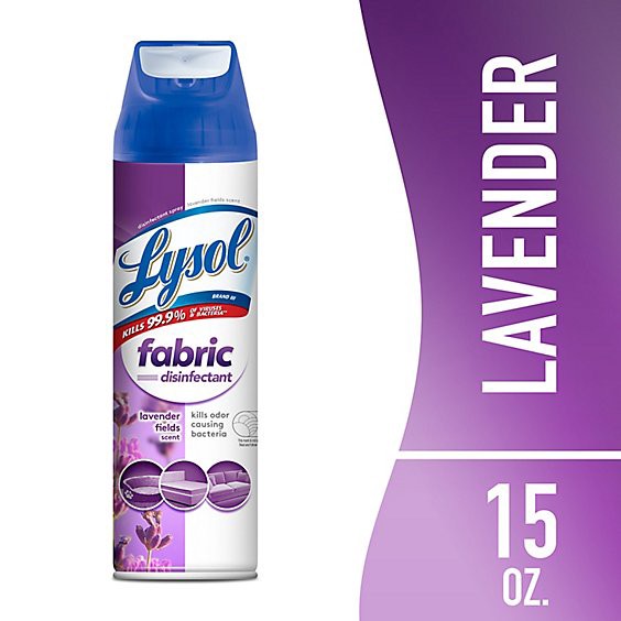 slide 1 of 1, Lysol Fabric Lavender Fields Spray - 15 Oz, 15 oz