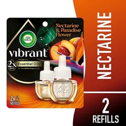 Air Wick Vibrant Nectarine & Paradise Flower Plug-In Scented Oil Refill - 2-0.67 Fl. Oz.